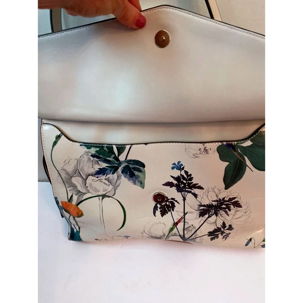 Fiorelli Floral Bird Print Satchel Bag white floral  Top‎ Handle Crossbody